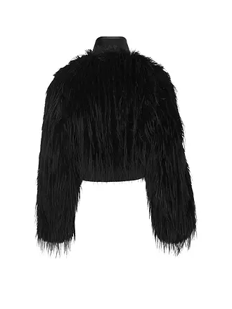 BOSS | Nom du produit: Veste aspect fourrure CECOOL
Marque: BOSS
Couleur: noir
Catégories: Mode,Femme

Longueur des manches: Manches longues
Matière: Fourrure synthétique,Polyester / Polyamide
Forme du col: Col montant
Motif: Uni
Coupe (vêtements d'extérieu | 